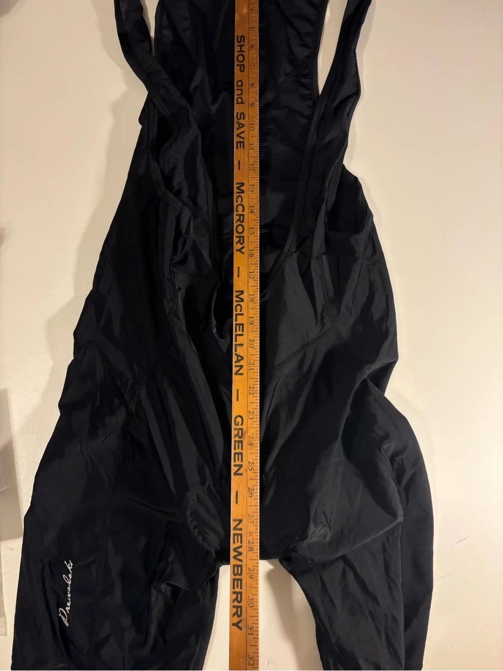 Adult Przewski black One-Piece Cycling Bib Shorts